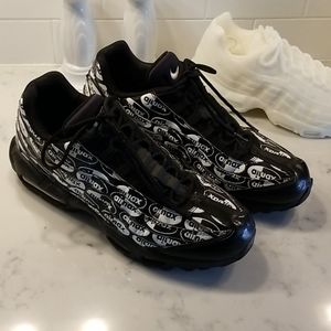 Nike Air Max 95 All Over Logo Black Sneakers